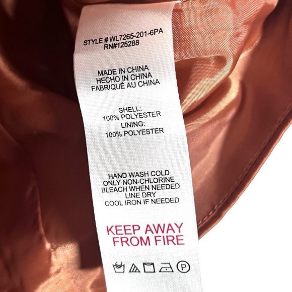 NWOT Jason Wu Rust/Burnt Orange Button Down V Neck  Satin Vest Size Large - Picture 6 of 6